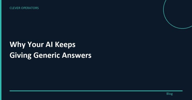 Why Your AI Keeps Giving You Generic Answers
